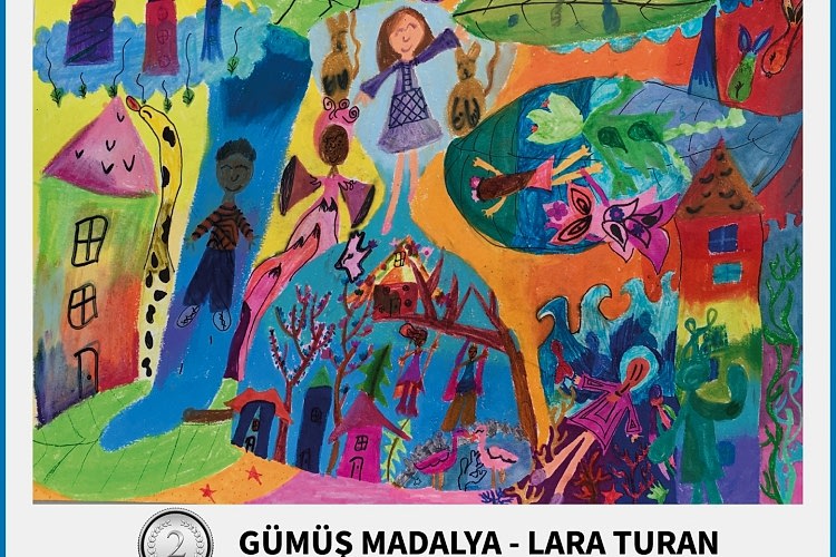Lara TURAN  GÜMÜŞ MADALYA 2021  Mizyal Gallery Art Children’s 33th Art Competition